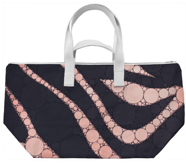 Pink Zebra Pattern Weekend Bag