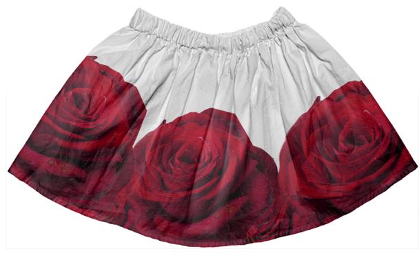 Bed Of Roses Kids Skirt