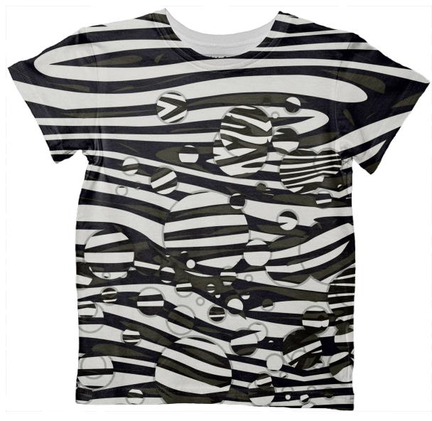 Zebra Print Kid s All Over Print Tshirt