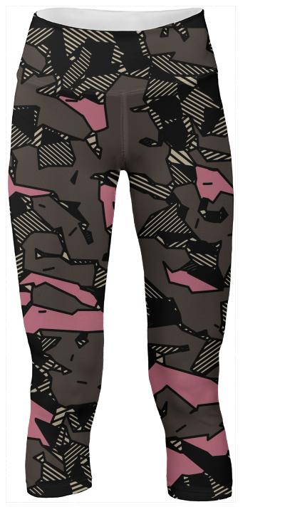 Pink Camouflage Yoga Pants