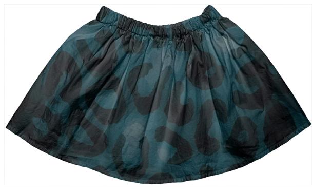 Dark Blue Cheetah AOP Girl s Skirt