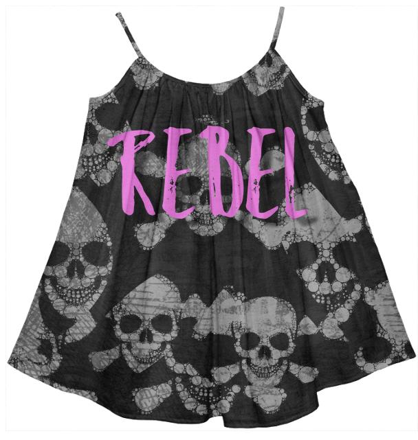 Skull Bones Rebel Girl s Tent Dress