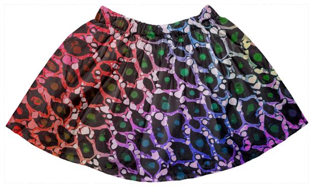Florescent Cheetah Print Girl s Skirt