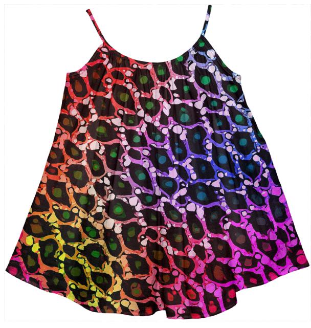 Florescent Cheetah Print Girl s Tent Dress