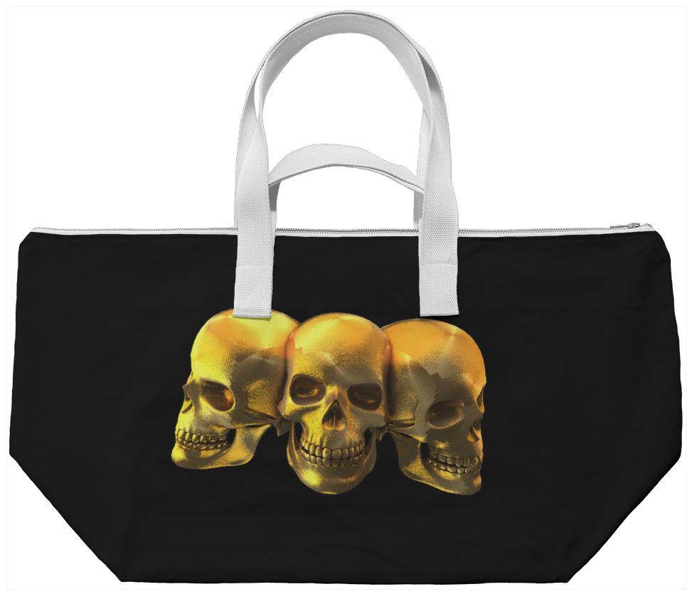 Golden Skulls Bag