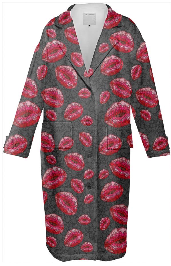 Covered In Kisses Trench Coat