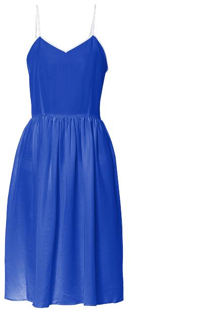 Solid Blue Summer Dress