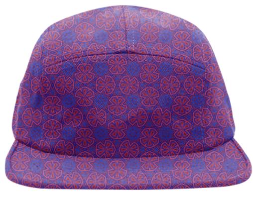 Berry Digital Floral Pattern Baseball Hat