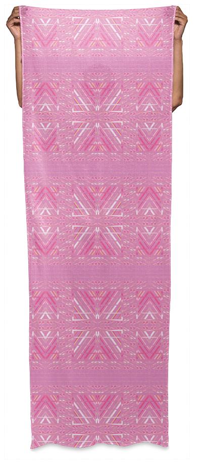 Pretty Pink Tribal Wrap Scarf