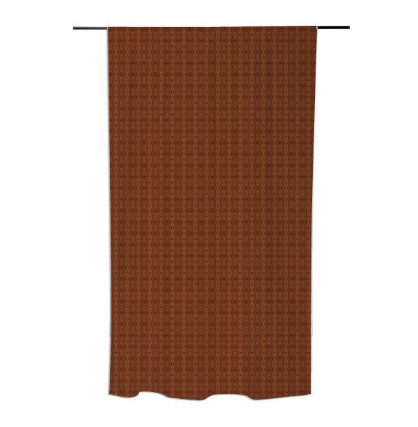 Brown Southwestern Geometric Curtain