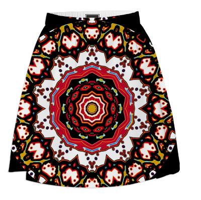 Bold Abstract Summer Skirt