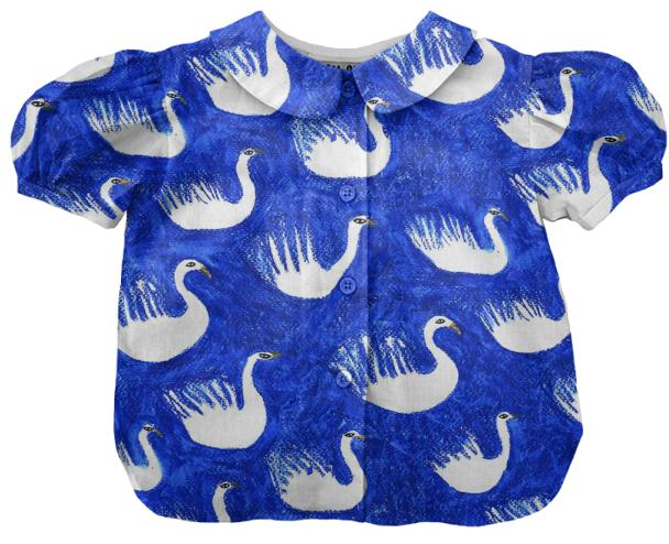 Blue Swan Blouse