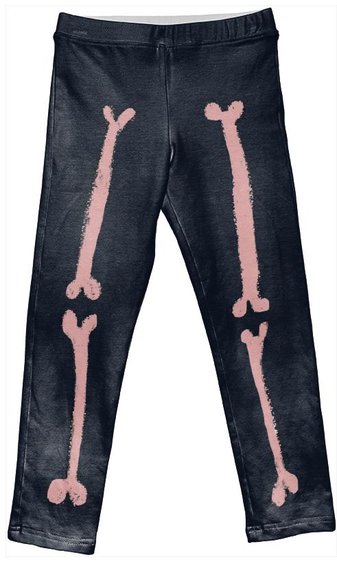 Blue Pink Skeleton Leggings