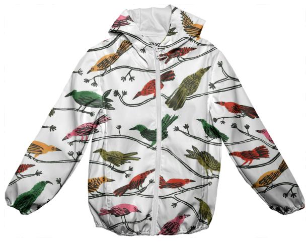 Bird Tree Rain Jacket