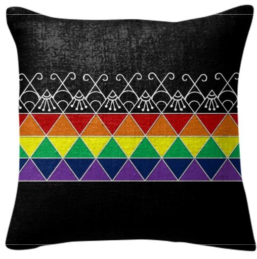 rainbow pillow design