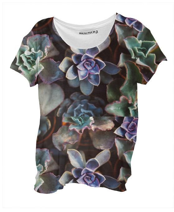 Succulent Plant Drape Shirt