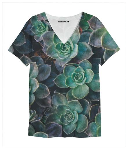 Succulent V Neck Shirt