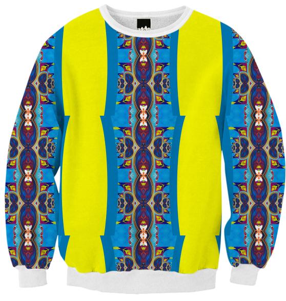 sweatshirt with colorful touch