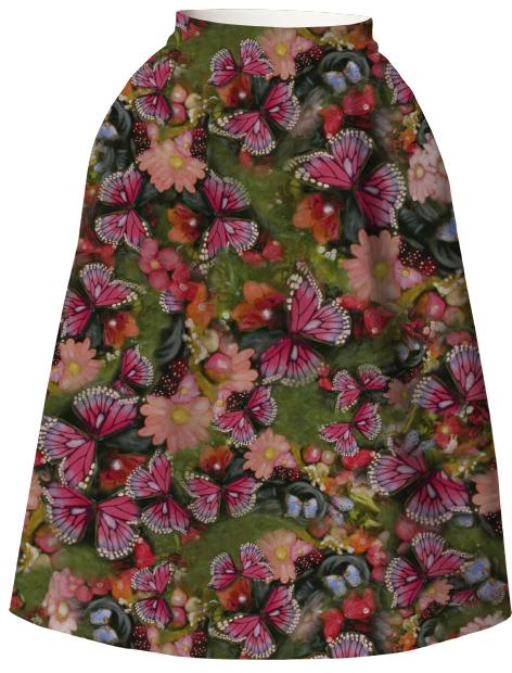 Butterfly Garden Neoprene Full Skirt