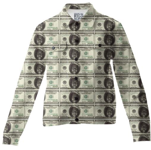Gimme The Loot Biggie Face 100 All Over Print Twill Jacket