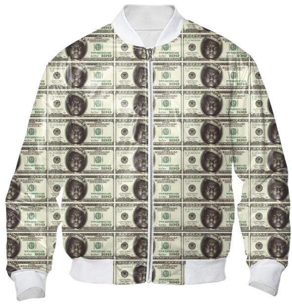 Gimme The Loot Biggie Face 100 All Over Print Bomber Jacket