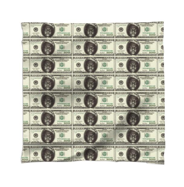 Gimme The Loot Biggie Face 100 All Over Print Scarf
