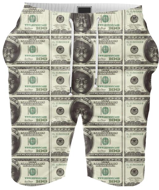 Gimme The Loot Biggie Face 100 All Over Print Summer Shorts