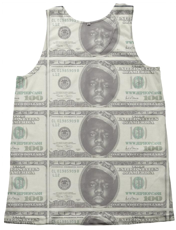 Gimme The Loot Biggie Face 100 All Over Print Lrg Mesh Tank
