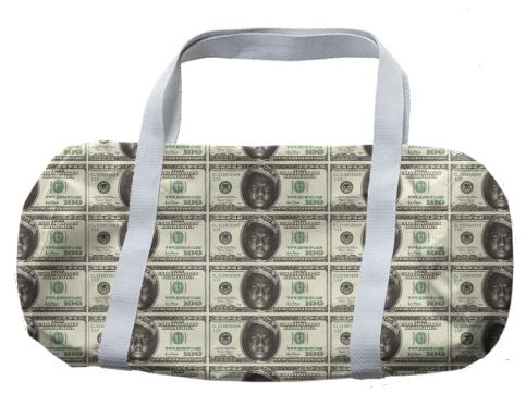 Gimme The Loot Biggie Face 100 All Over Print Duffle Bag