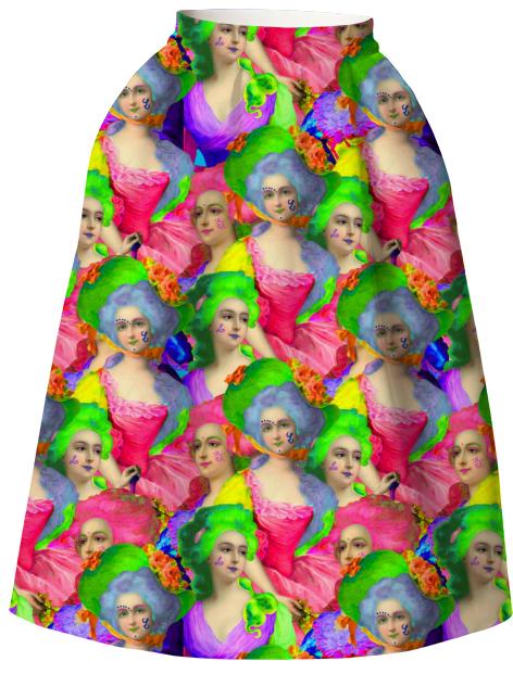Lavinia fenton fluo neobaroque character neoprene full skirt