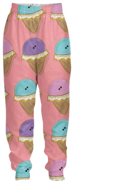 Lavinia fenton ice cream character design illustration traksuit pants