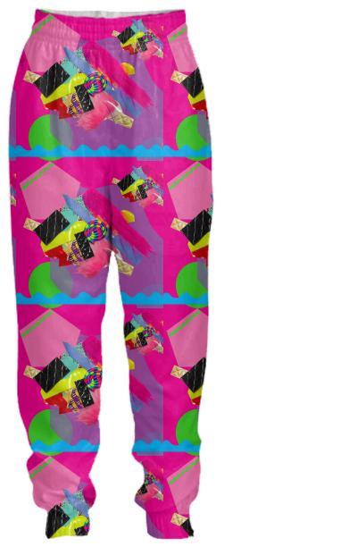 Lavinia fenton 3d horse touchable collage tracksuit pants
