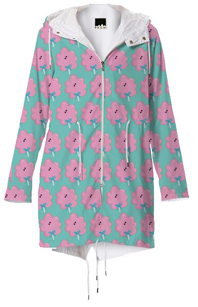 Lavinia fenton sweet cotton candy pattern raincoat