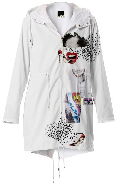 Modern cruella raincoat