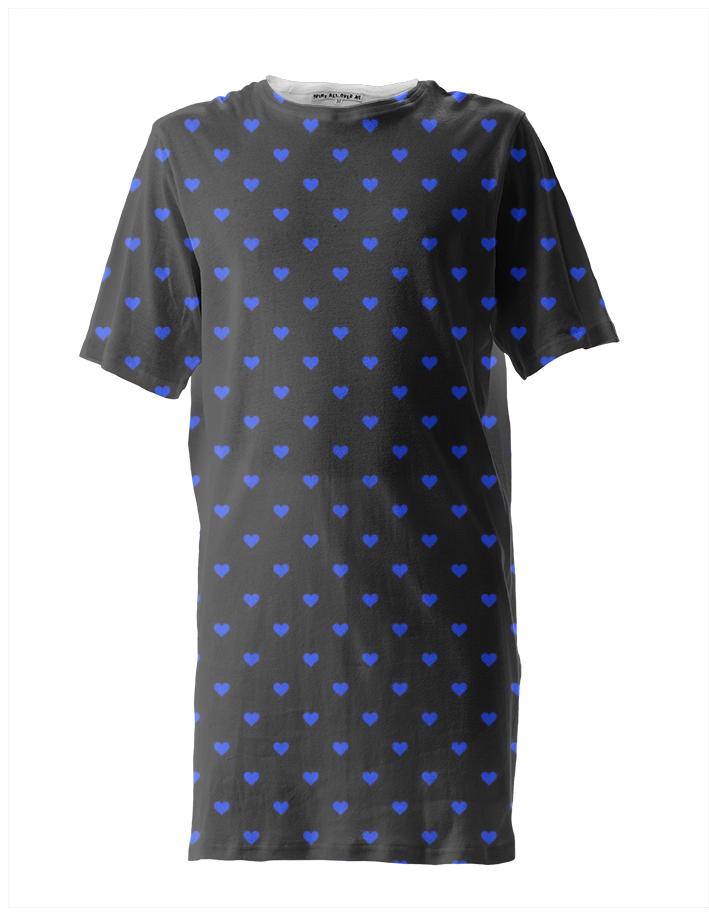 Blue Hearts All Over Longline