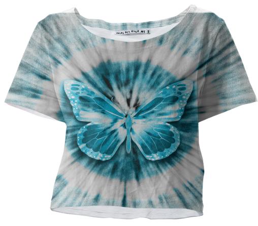 Rising Butterfly Crop Tee