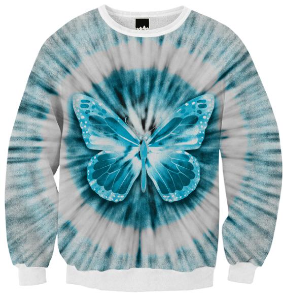 Rising Butterfly Ribbed Sweatshirt