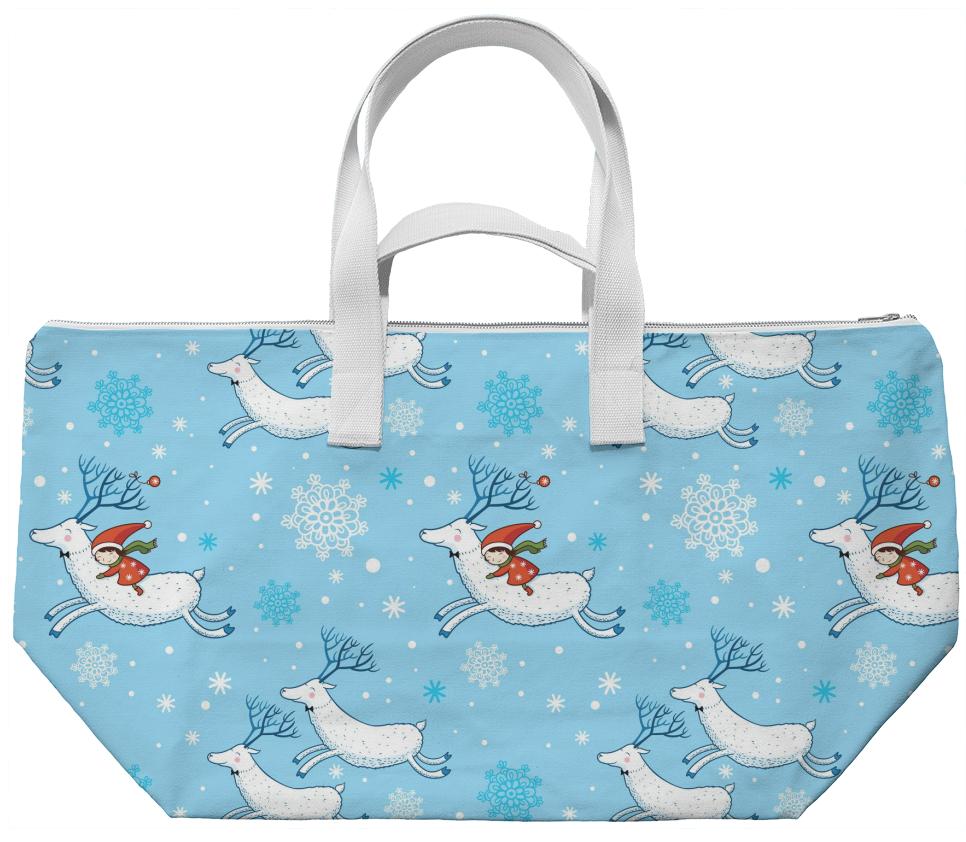 Prancing Reindeer Christmas Pattern