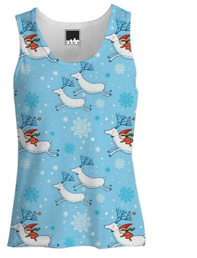 Prancing Reindeer Christmas Pattern