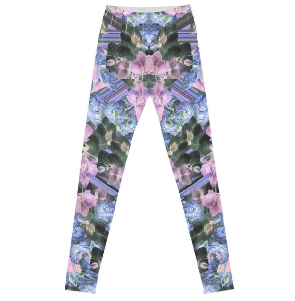 Woven Orchids Lilac Leggings