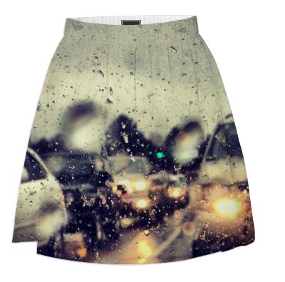 Rush Hour Rain Summer Skirt