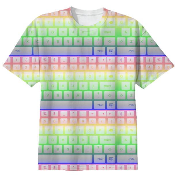 Roygbv keyboard t shirt
