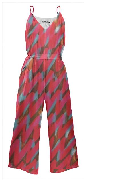 jumpsuit allover red