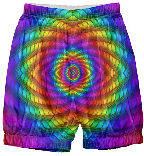 Psychedelic Rainbow Spiral Kid s Bloomers