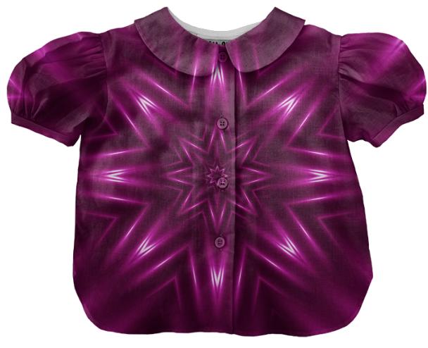Pink Star Burst Kid s Blouse