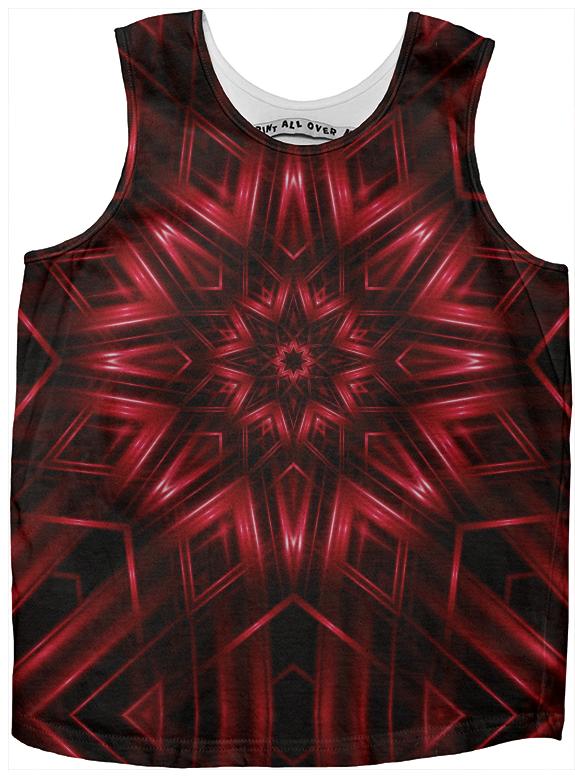 Red Kaleidoscope Kid s Tank Top