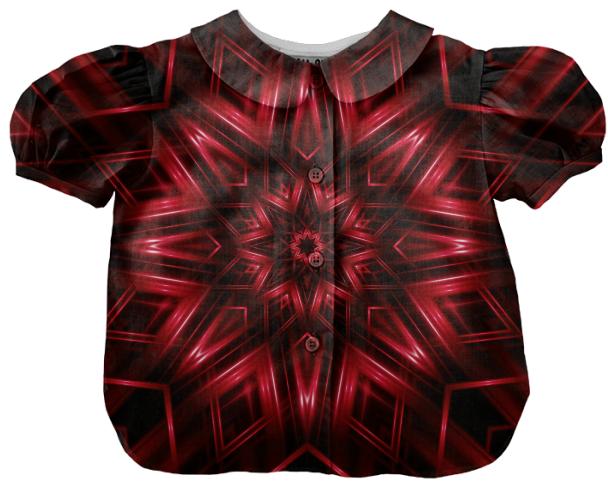 Red Kaleidoscope Kid s Blouse