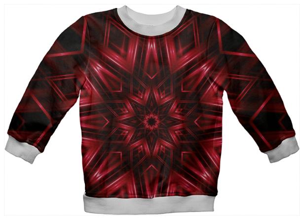 Red Kaleidoscope Kid s Sweatshirt
