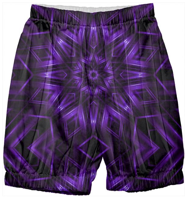 Glossy Purple Kaleidoscope Kids Bloomers