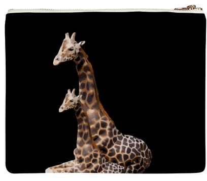 Mom And Baby Giraffe Neoprene Clutch